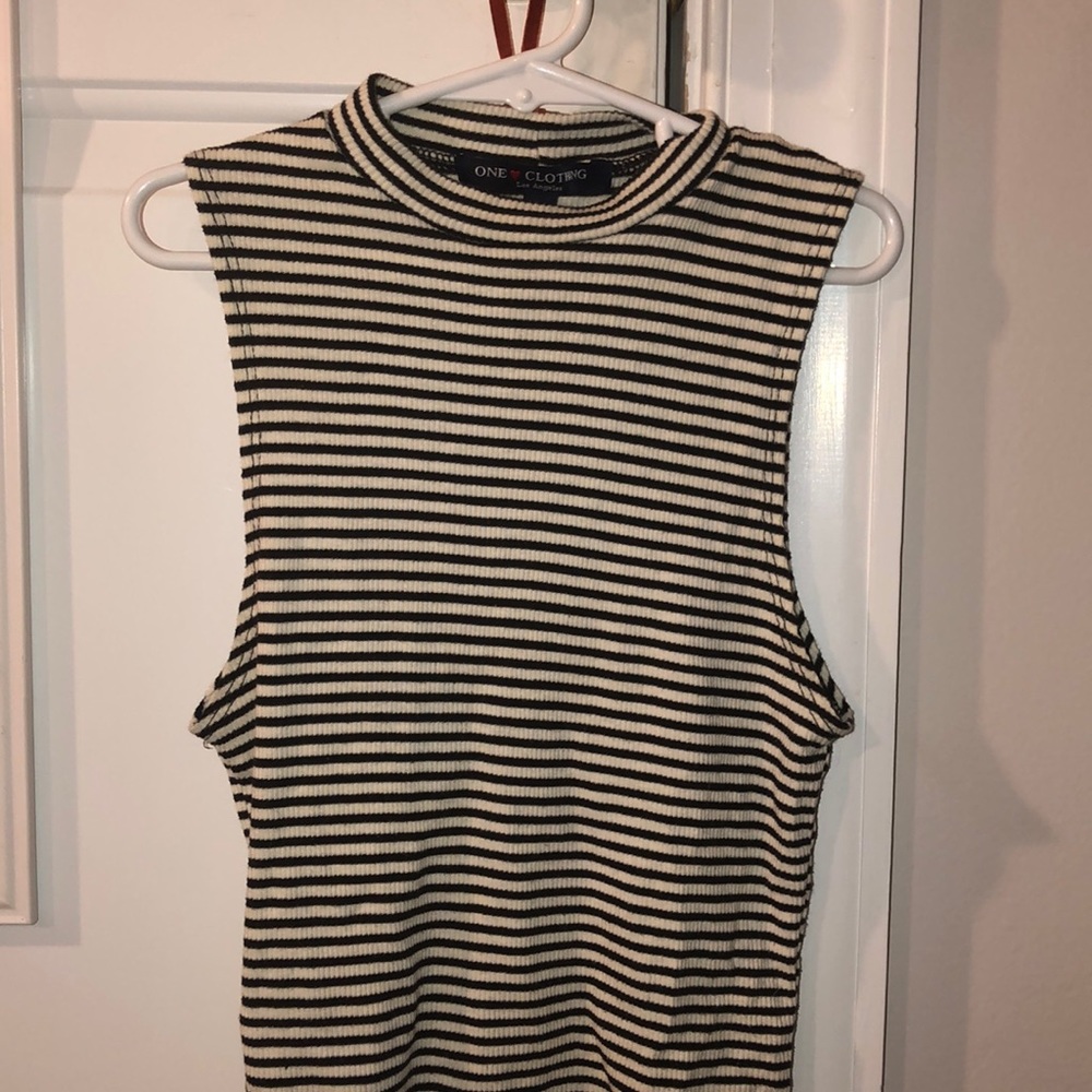 Stripped muscle shirt